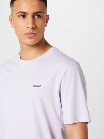 HUGO Red T-Shirt 'Dero' in Lila