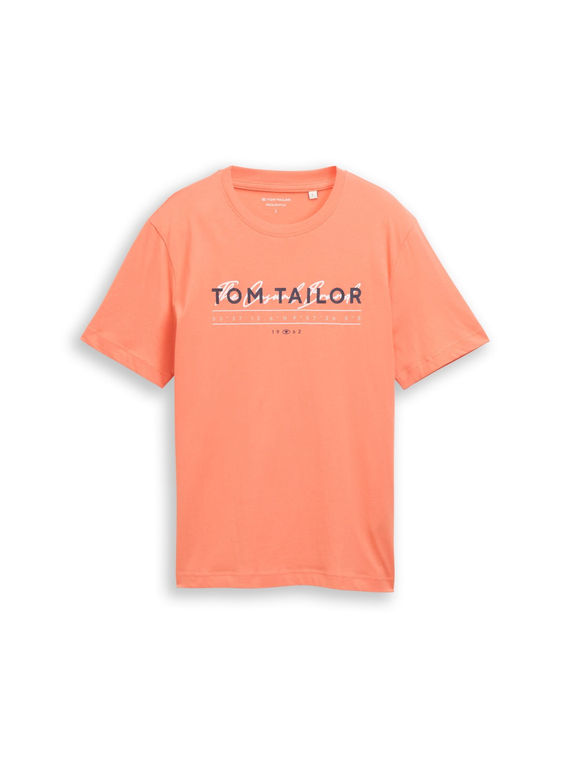 TOM TAILOR Shirt in Orange: front