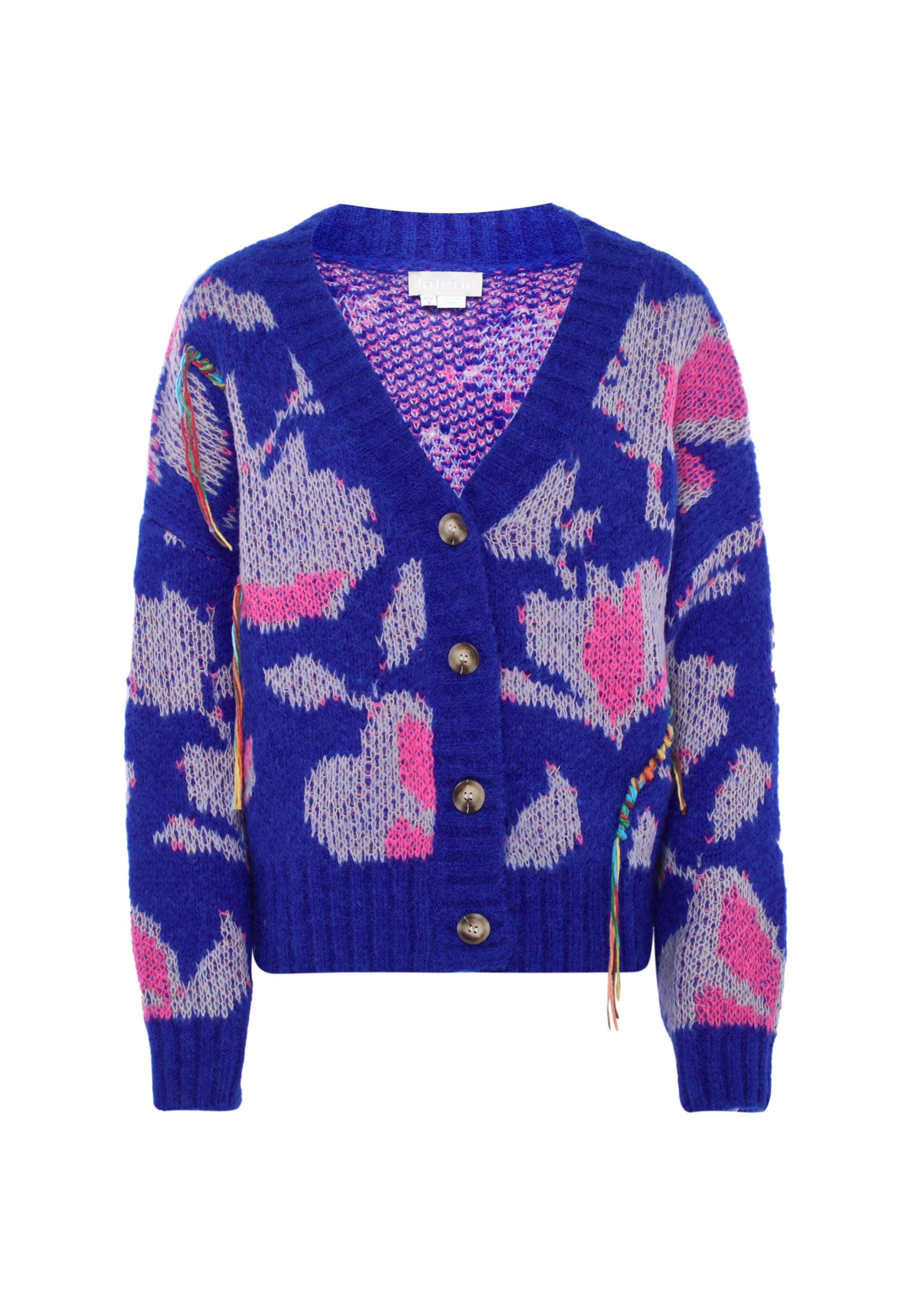 zils Jalene Adīta jaka: no priekšpuses