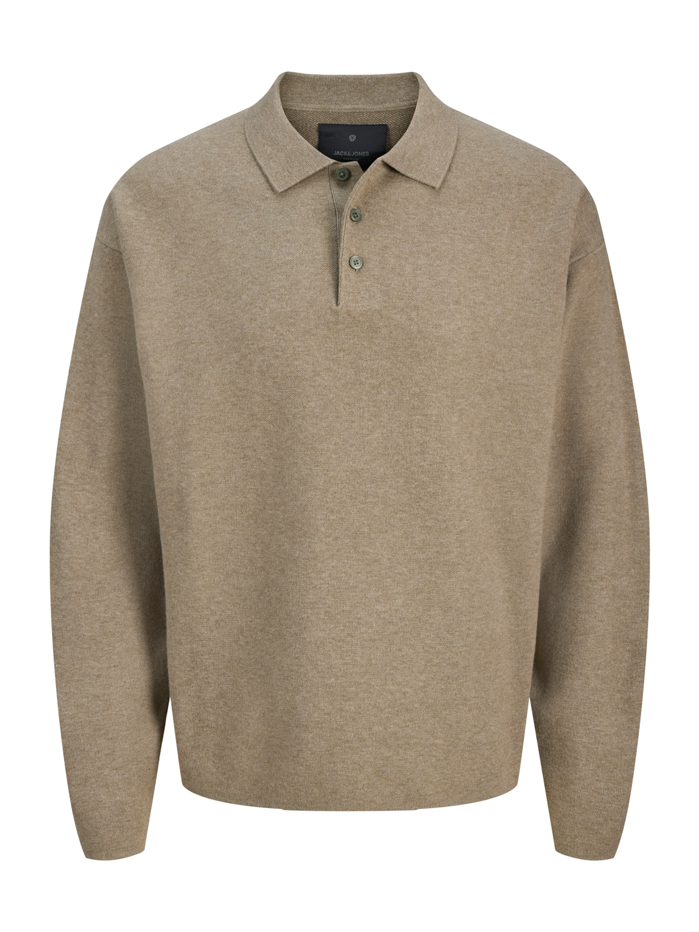 Jack & Jones Premium Пуловер 'JPRBLABRADFORT' в кафяво: отпред