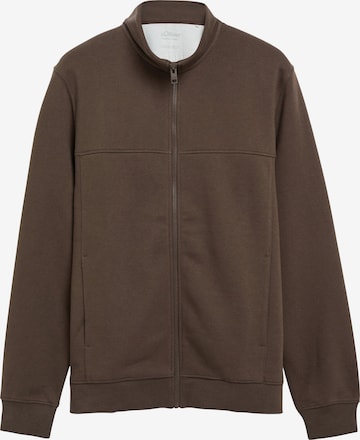s.Oliver Sweatjacke in Braun: Vorderseite