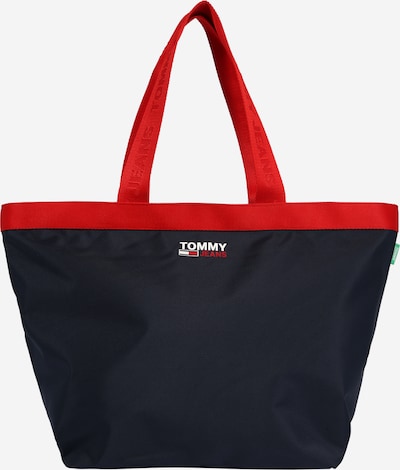 Tommy Jeans Cabas 'CAMPUS' en bleu marine / rouge clair / blanc, Vue avec produit