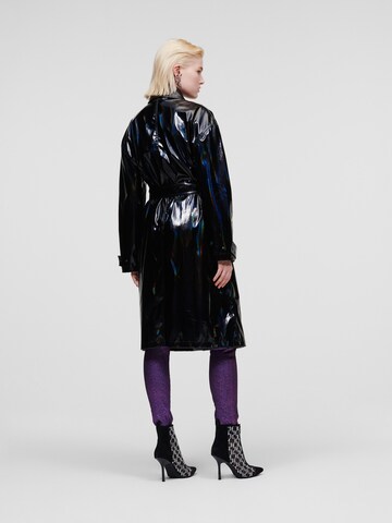 Karl Lagerfeld Prechodný kabát 'Iridescent' - Čierna
