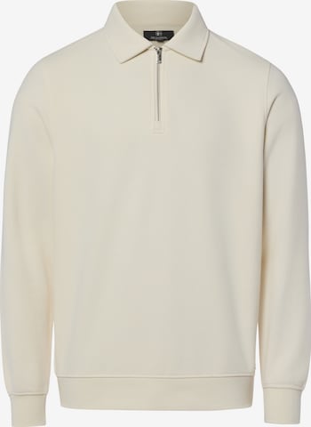 Sweat-shirt Nils Sundström en blanc : devant