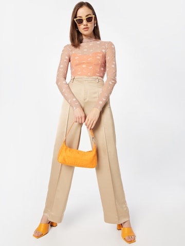 mbym Regular Pleated Pants 'Andjela' in Beige