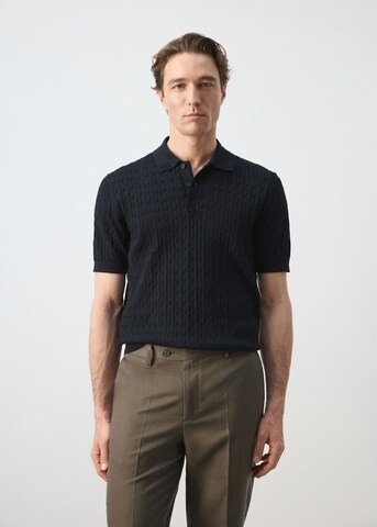 MANGO MAN Poloshirt 'Muga' in Blau: Vorderseite