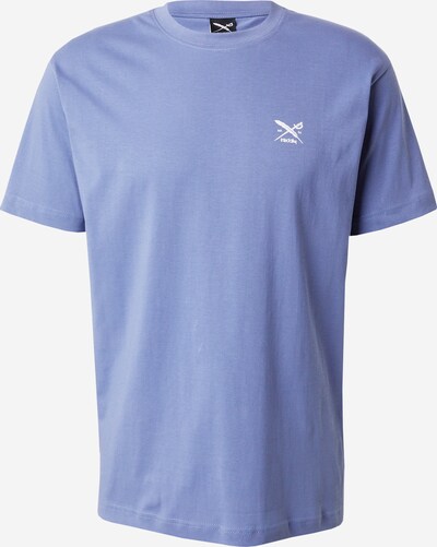 Iriedaily T-Shirt in blaumeliert / weiß, Produktansicht