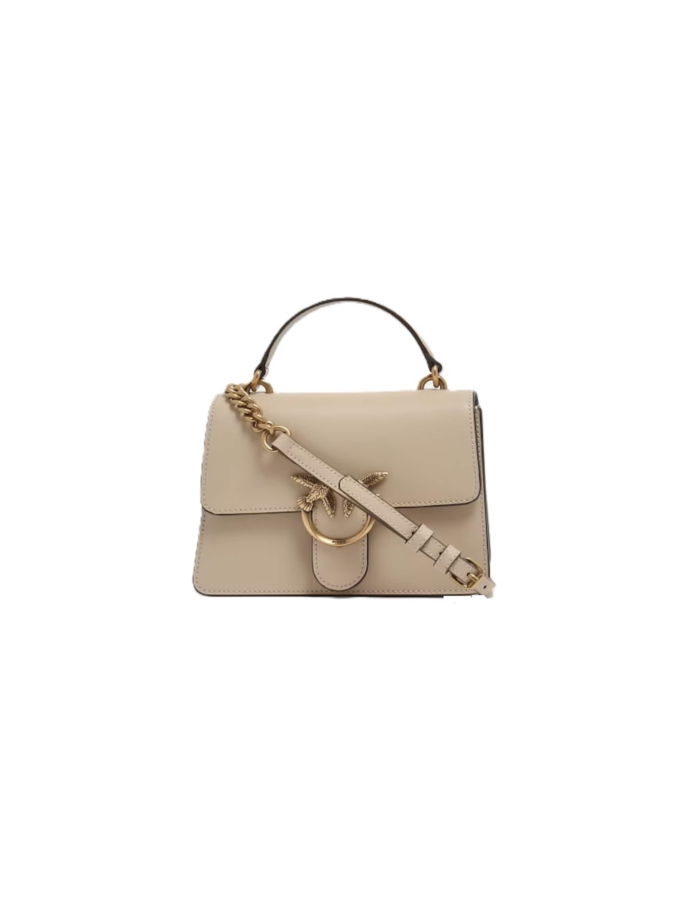 Borsa a tracolla 'Love One' di PINKO in beige