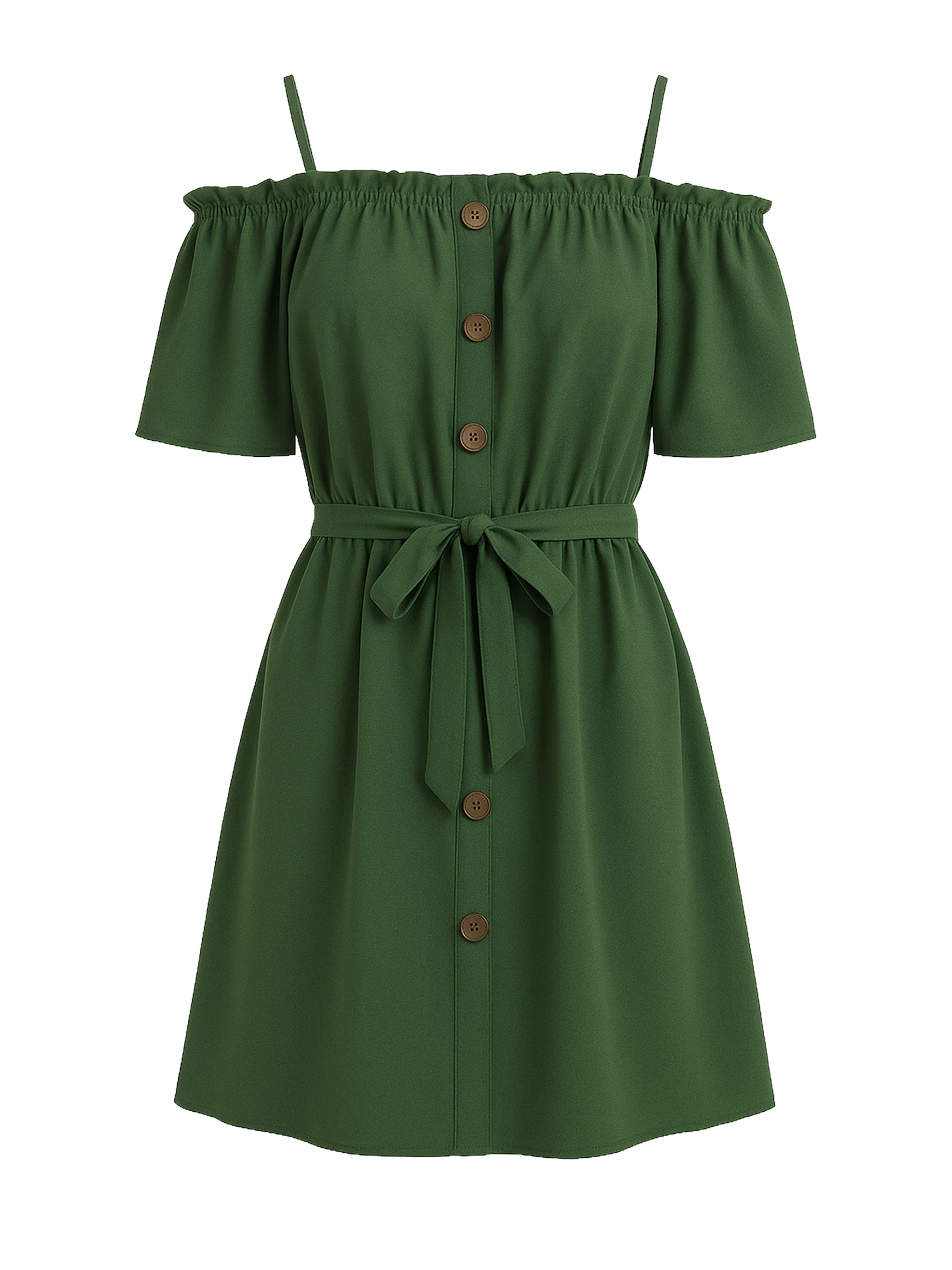 Abito Elara di colore verde scuro, Visualizzazione prodotti