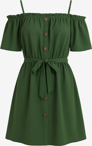 Robe Elara en vert : devant