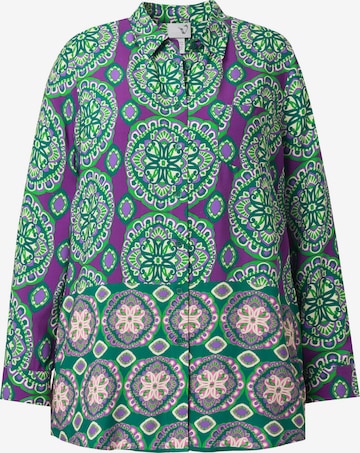 Ulla Popken Blouse in Green: front