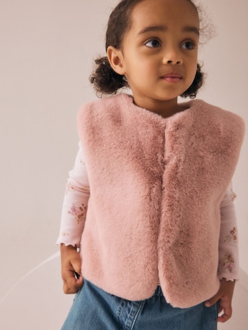 Gilet Next en rose : devant