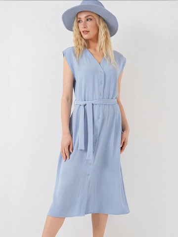 Abito camicia di Bigdart in blu: frontale