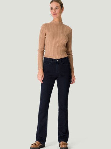 zero Slimfit Jeans Flared Fit 32 Inch in Blau