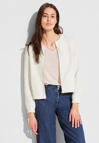 STREET ONE Knit Cardigan in White