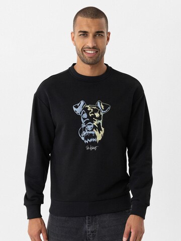 Williot Sweatshirt 'HUGO' in Schwarz