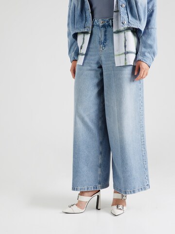 DRYKORN Wide leg Jeans in Blauw