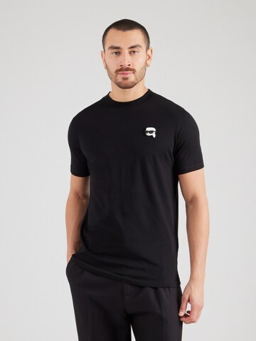 Karl Lagerfeld - Camiseta en negro: frente