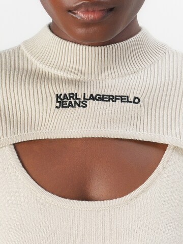 KARL LAGERFELD JEANS Плетена рокля в бежово