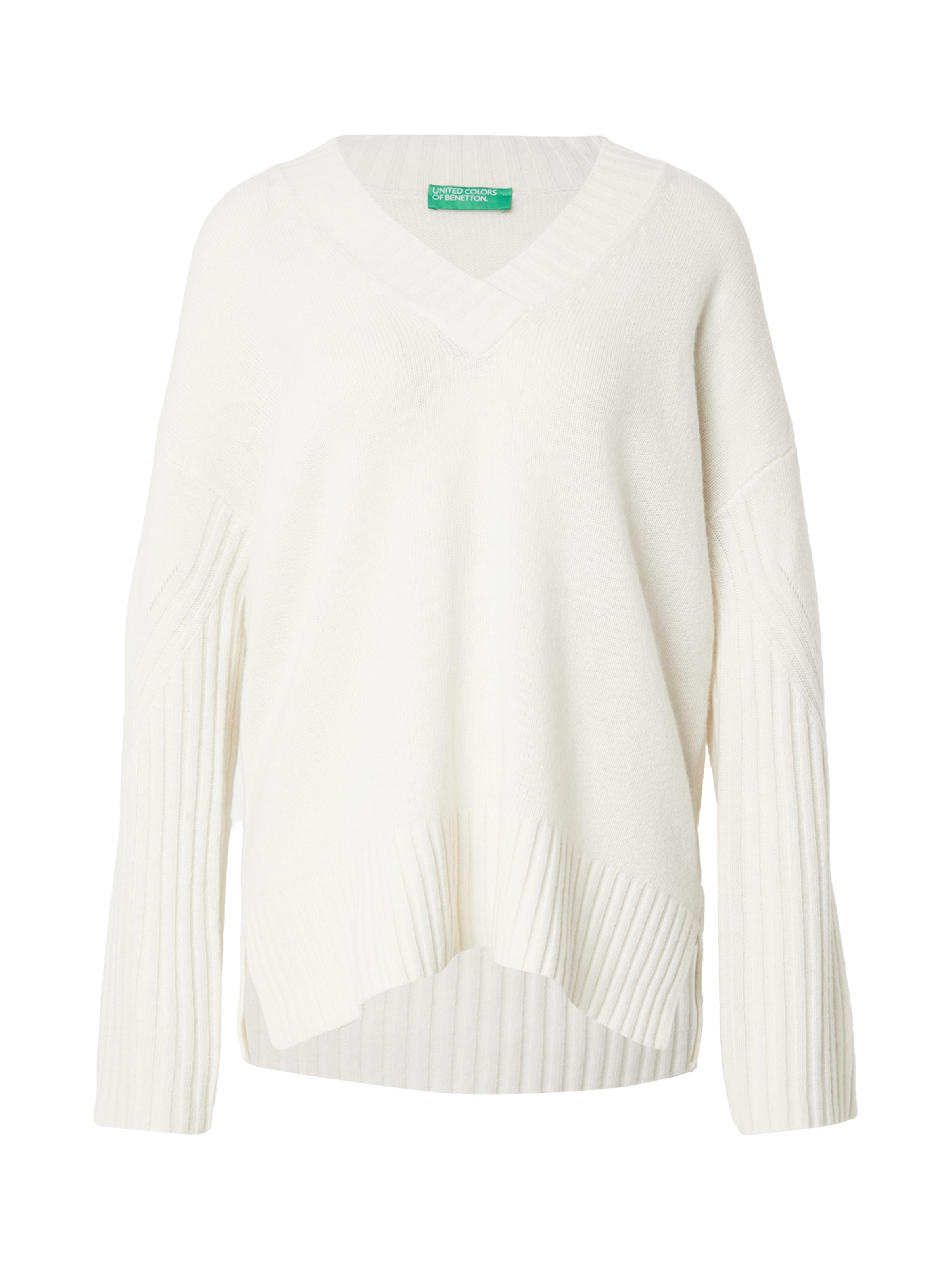 Pulover de la UNITED COLORS OF BENETTON pe bej: față