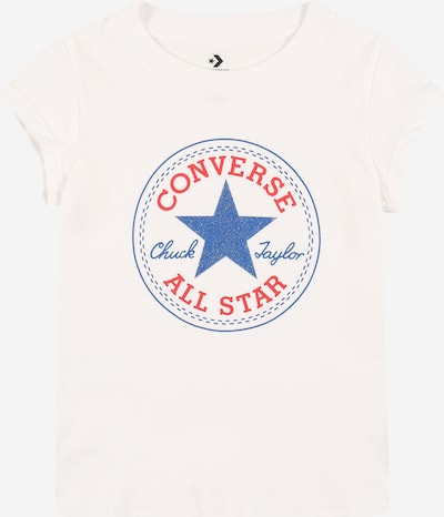 CONVERSE T-Shirt en bleu foncé / rouge / blanc, Vue avec produit