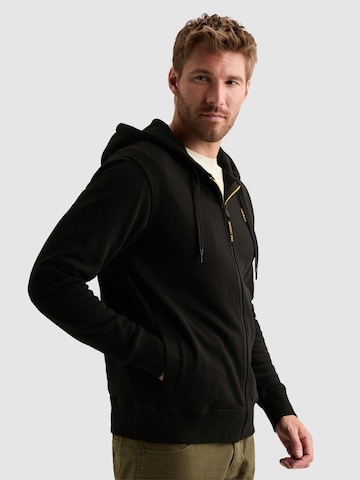 PME Legend Tussenjas 'Zip-up hoodie with side pockets' in Zwart
