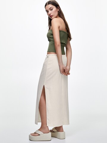 Pull&Bear Skirt in Beige