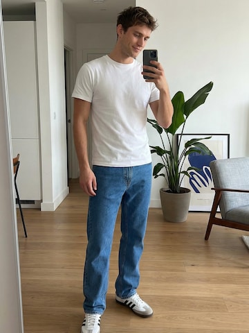 Everly Свободный крой Джинсы в Синий