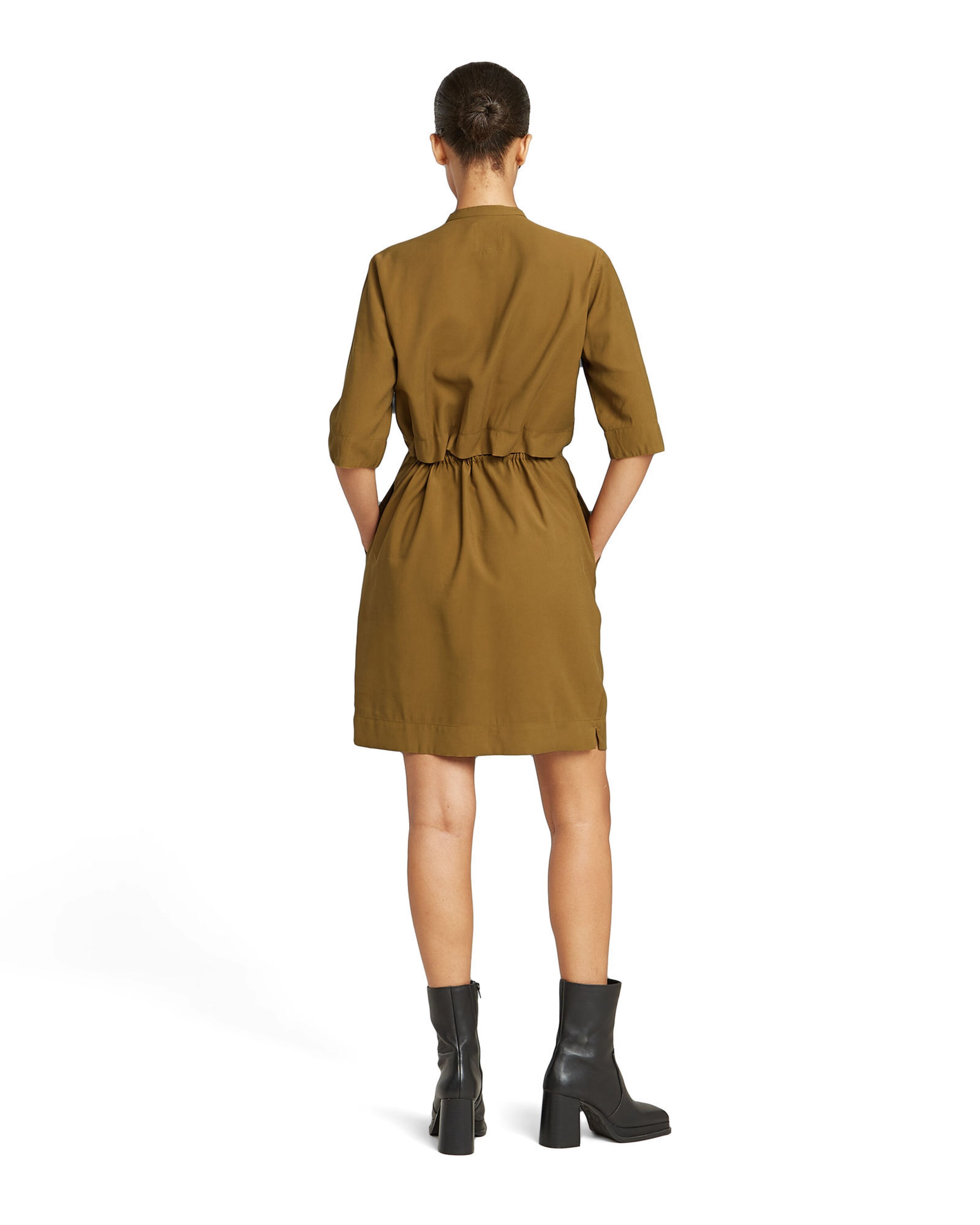 G-STAR Kleid 'Fluid' in Braun