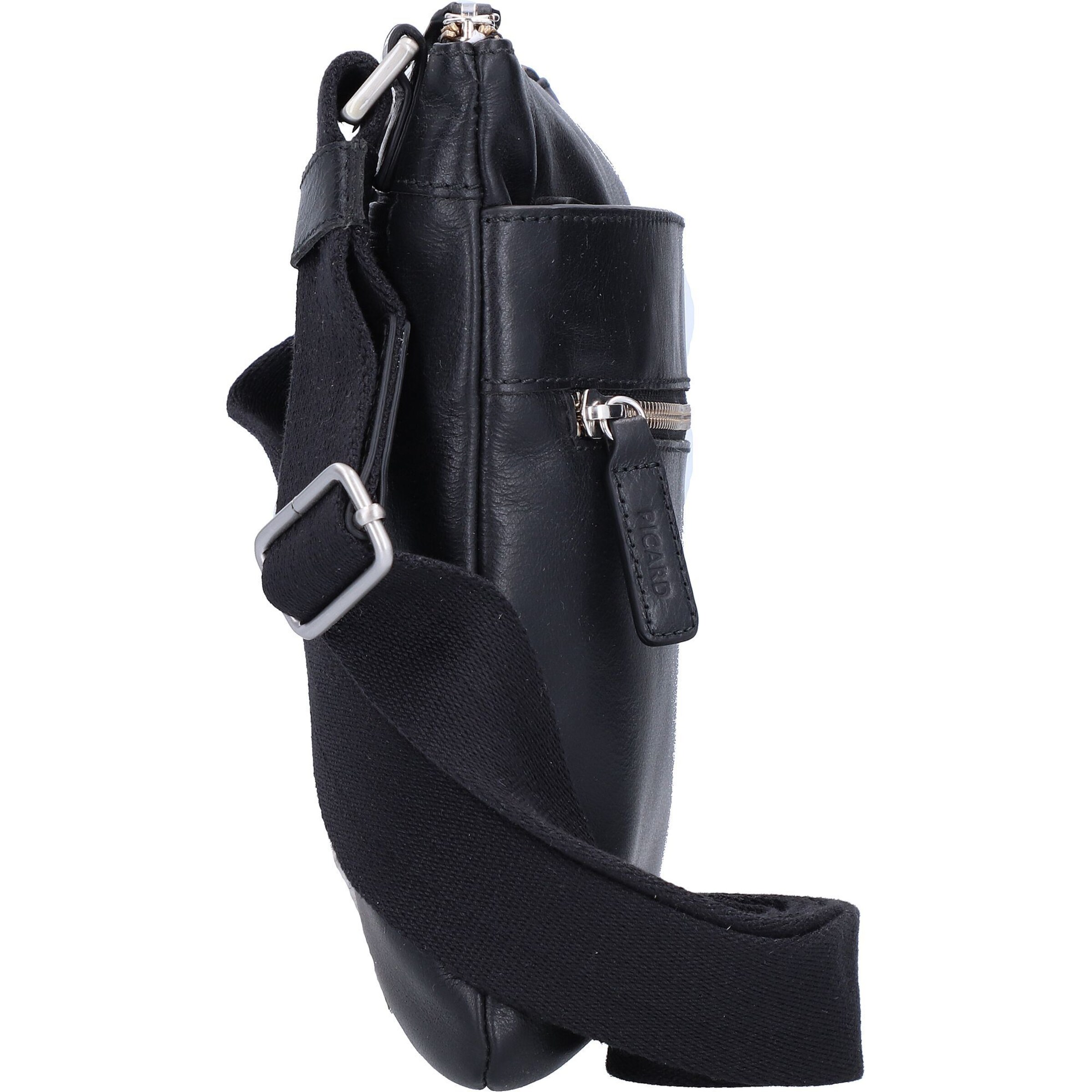 Picard Umhängetasche 'Buddy' in Schwarz