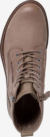 TAMARIS - Botines con cordones en beige