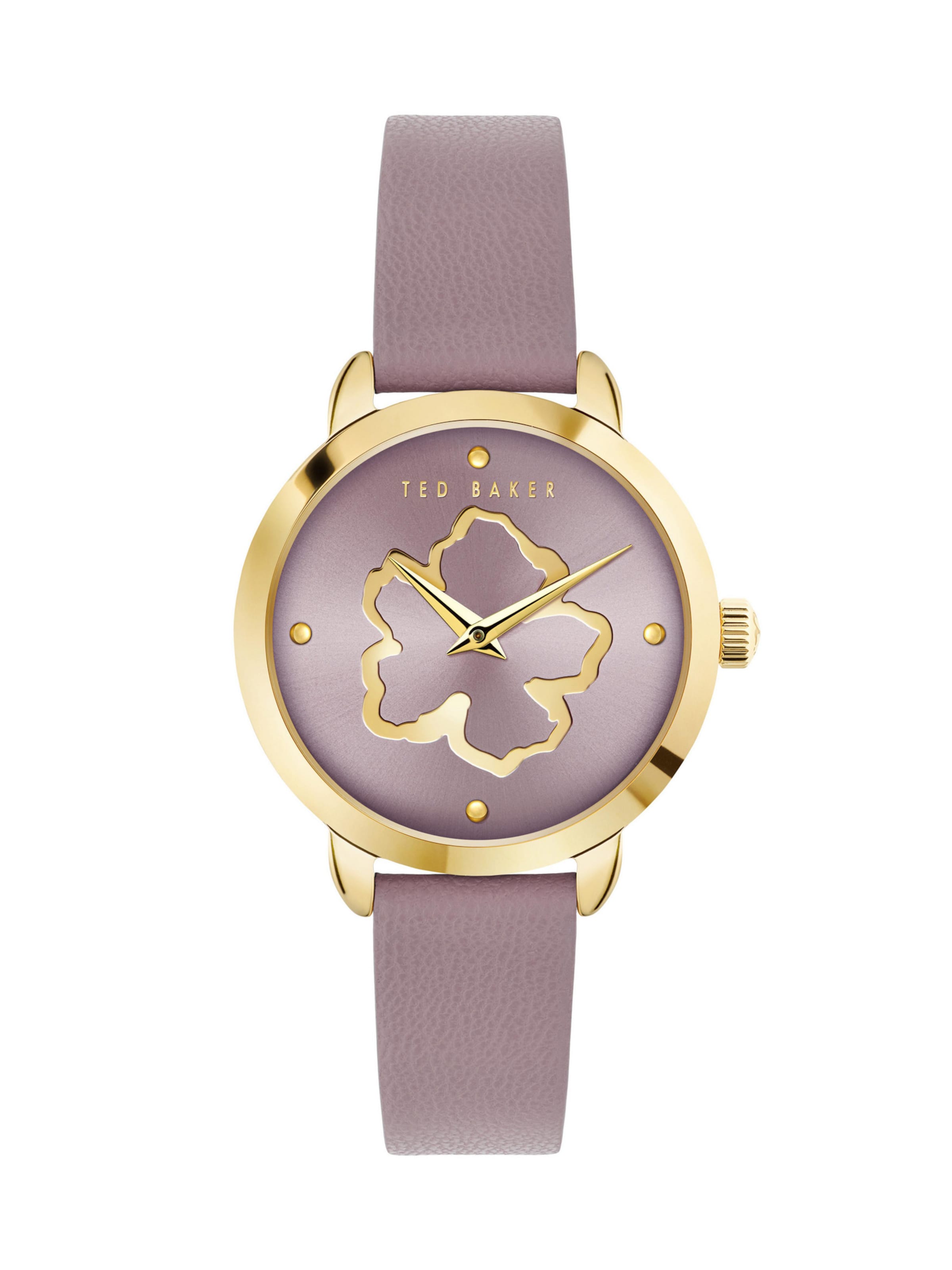 Ted Baker Analog Watch 'Fleure' in Purple: front