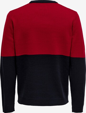 Pullover di Only & Sons in rosso