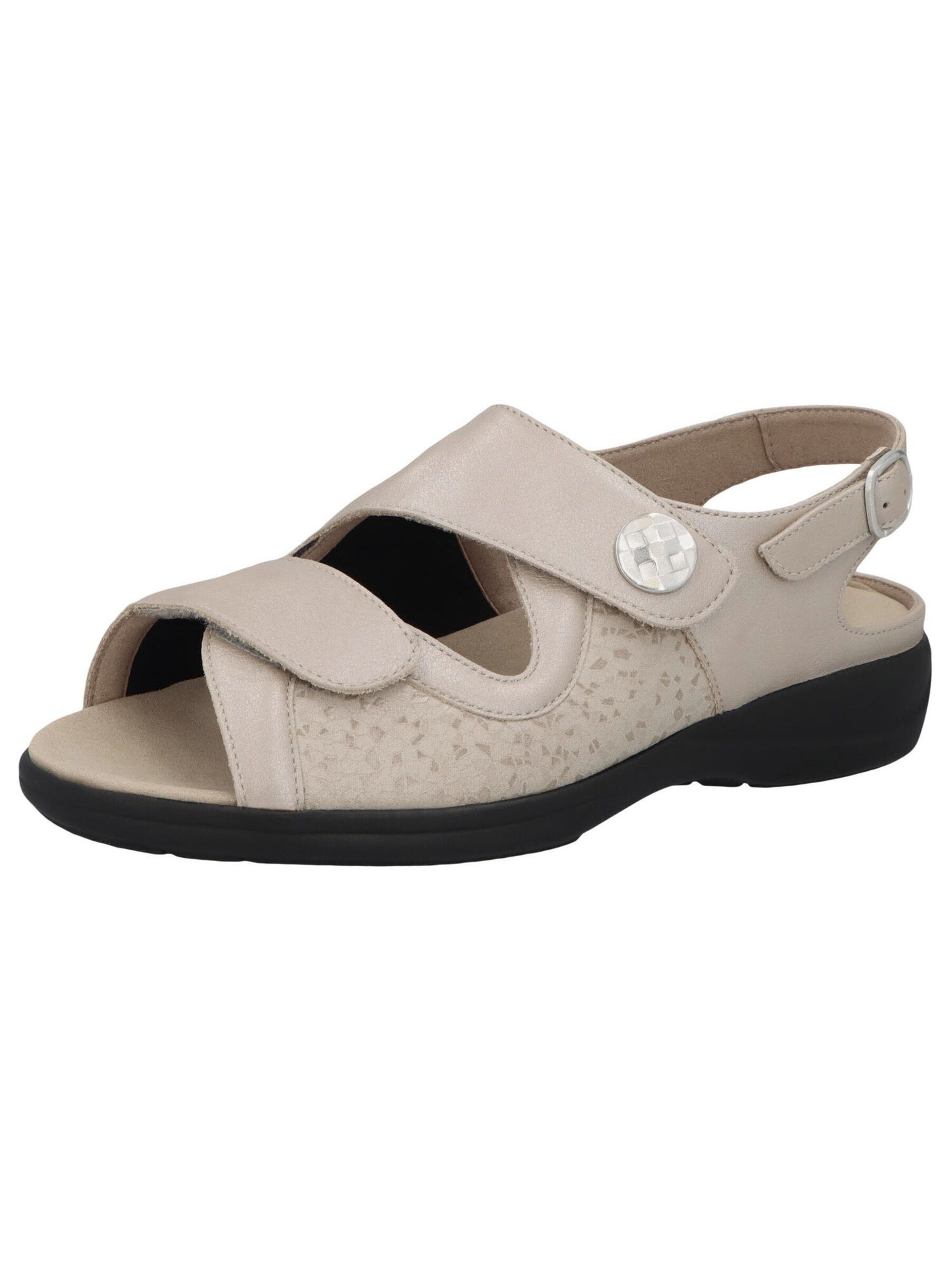 SOLIDUS Sandals 'Lia' in Beige: front