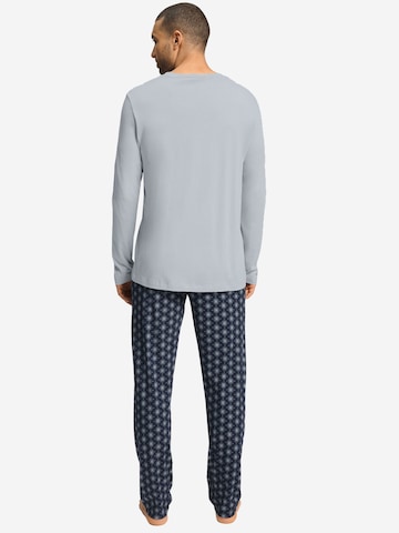 Hanro Pyjama lang ' Night & Day ' in Blauw