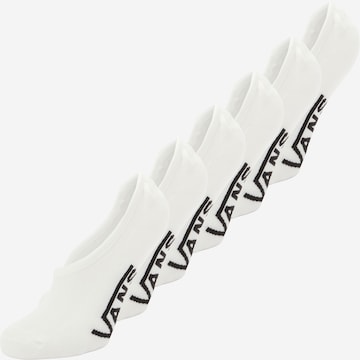 VANS - Calcetines invisibles 'CLASSIC NO SHOW ROX' en blanco: frente