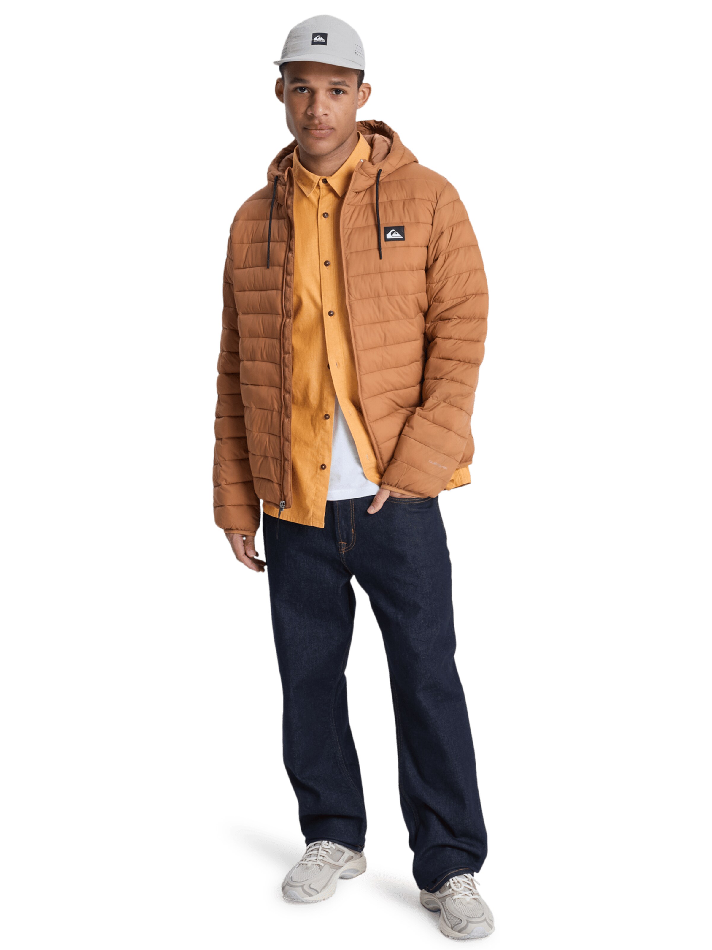 QUIKSILVER Between-Season Jacket 'Scaly' in Brown