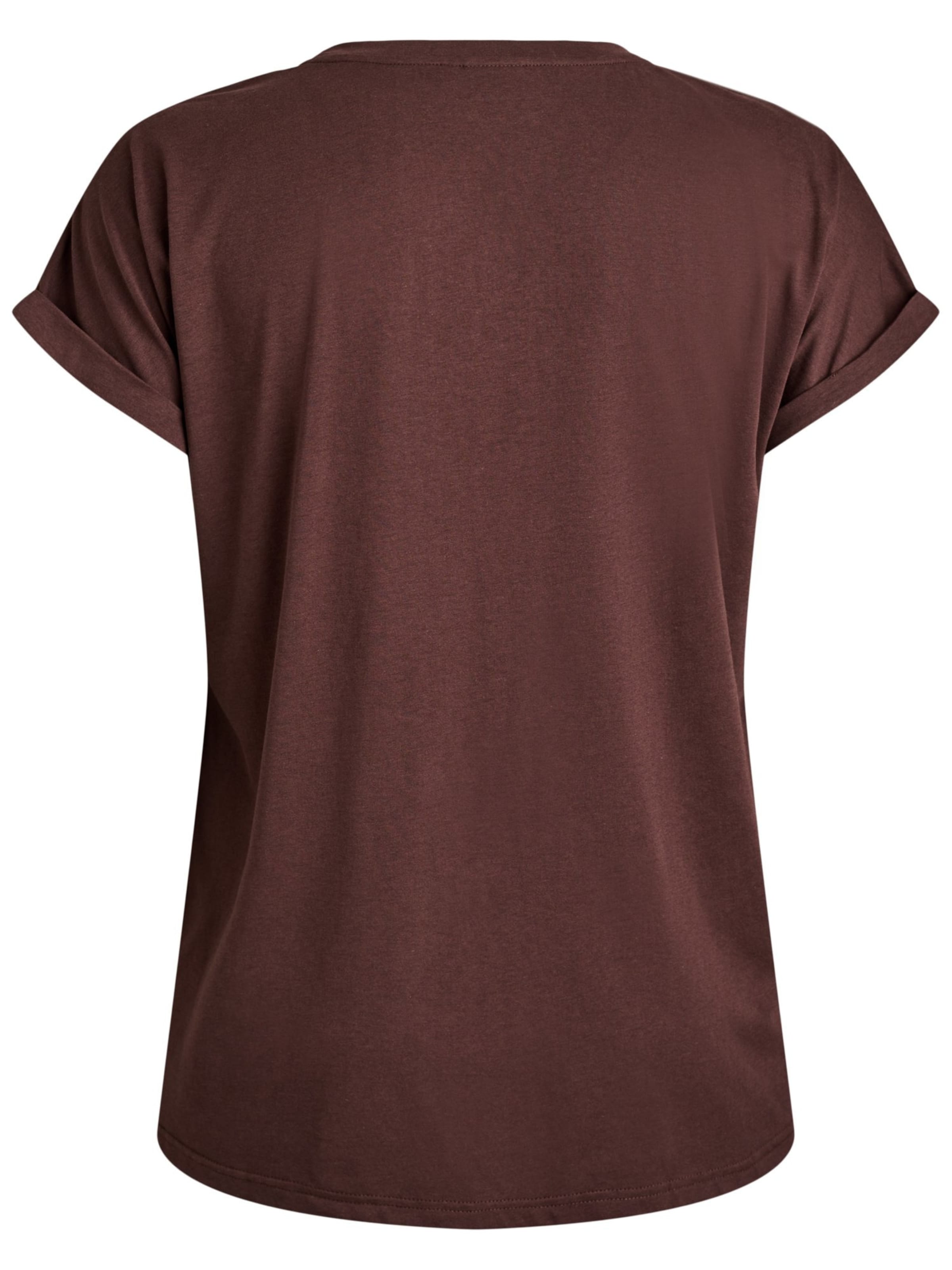Zizzi Футболка 'Katja' в Коричневый