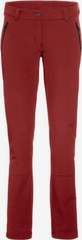 Maier Sports Slim fit Outdoor Pants 'Helga' in Red: front