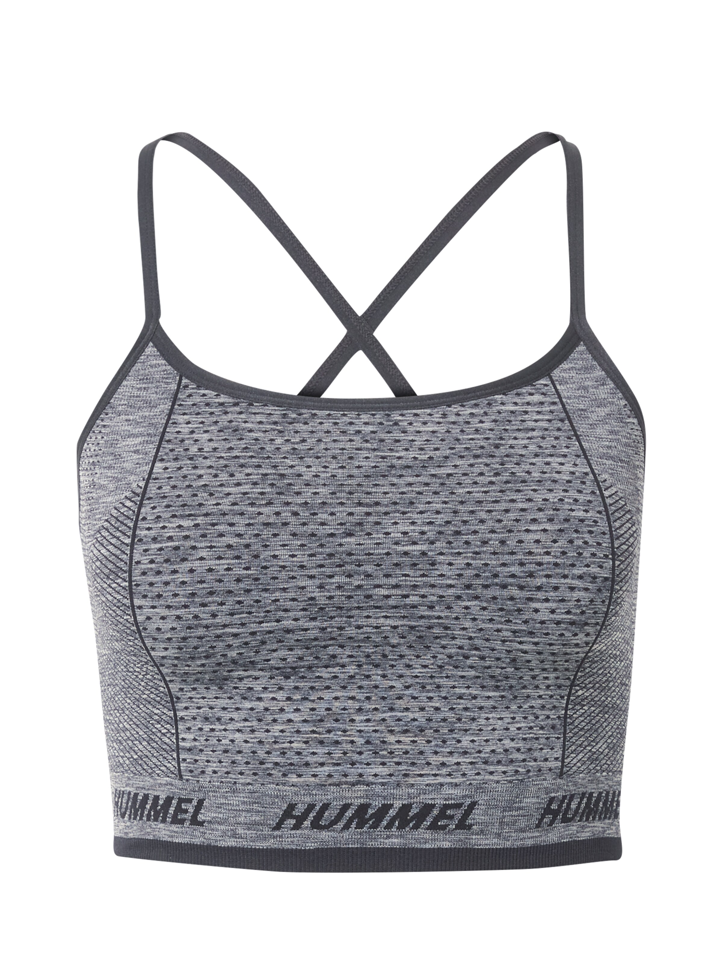 Hummel Bustier Sport bh 'CAMI' in Grijs: voorkant