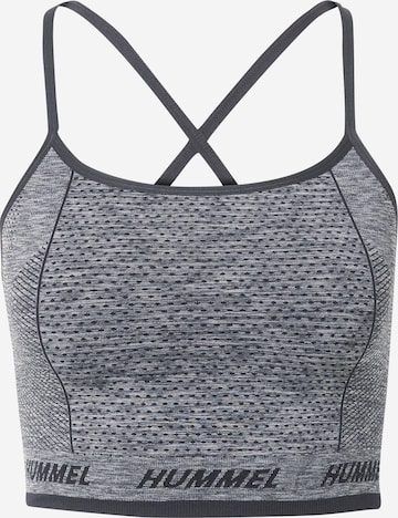 Hummel Bustier Sport bh 'CAMI' in Grijs: voorkant