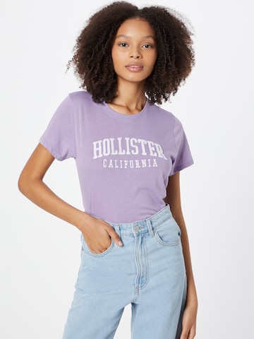 HOLLISTER Koszulka w kolorze fioletowy: przód