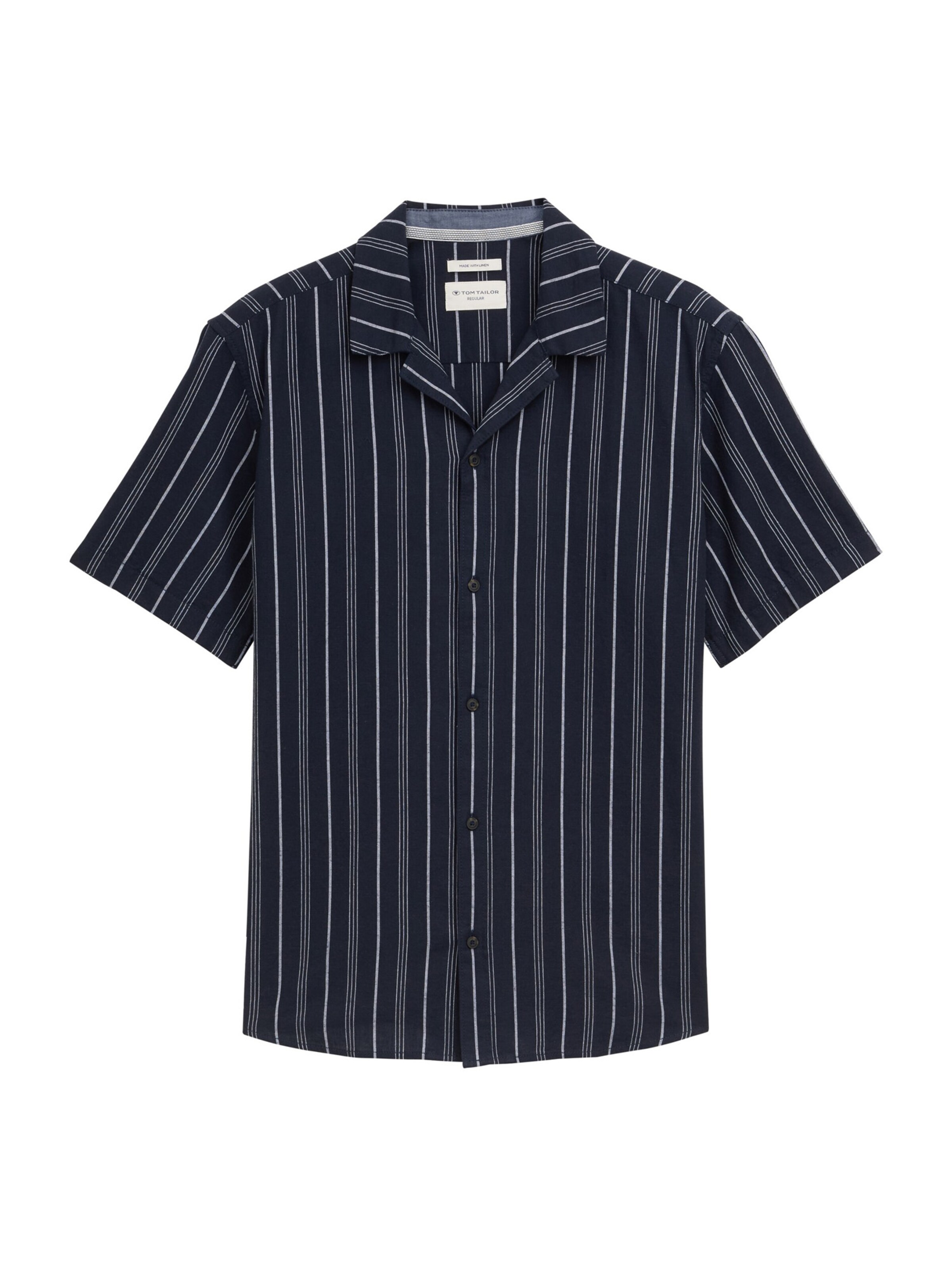 TOM TAILOR Средняя посадка Рубашка в Синий: спереди