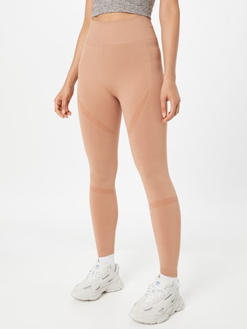 Athlecia Skinny Sporthose 'Nagar' in Braun: predná strana