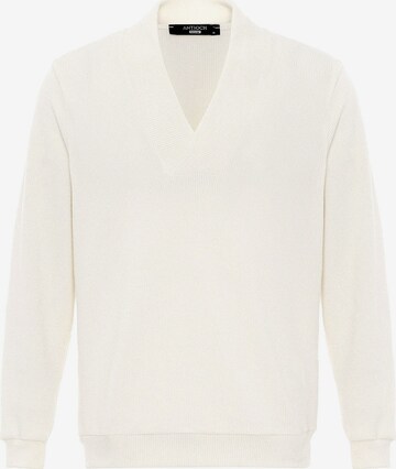 Antioch Sweater in White: front