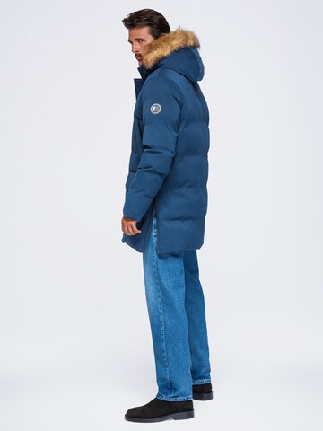 Giacca invernale di Ombre in blu: frontale