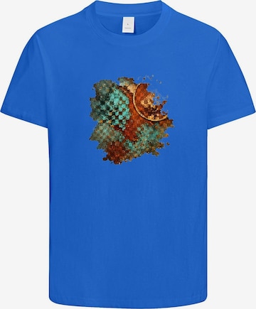 HUSKSWARE Shirt 'Grafik' in Blau: Vorderseite
