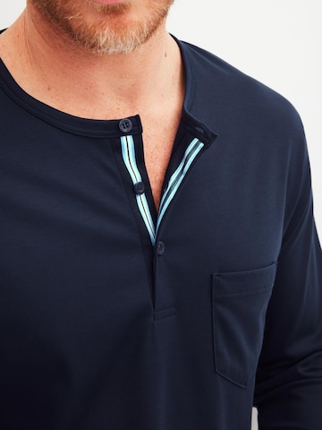 CALIDA Pyjama lang 'Relax Choice' in Blauw