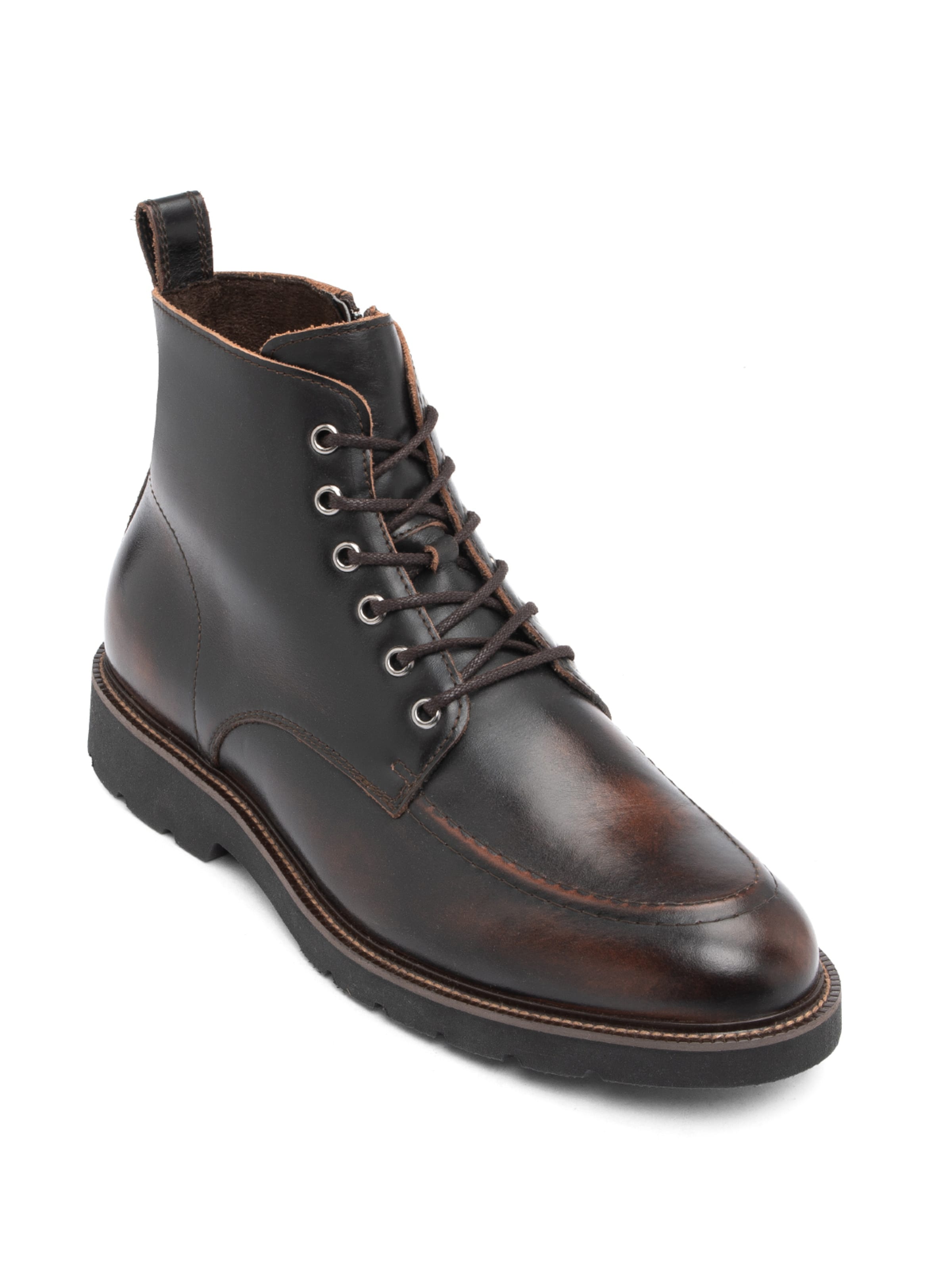 RYŁKO Lace-Up Boots in Brown