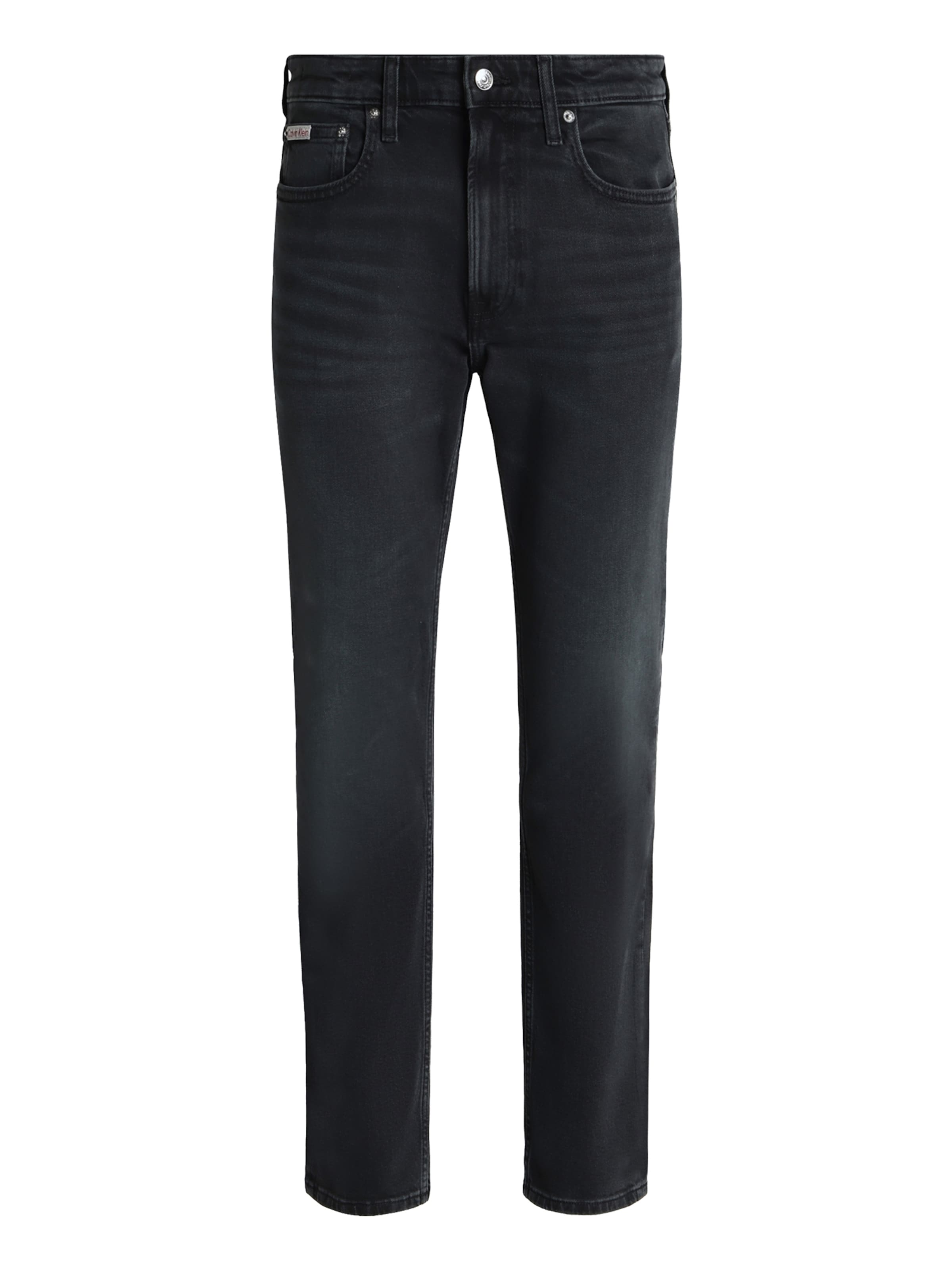 Calvin Klein Jeans - Slimfit Vaquero en negro: frente